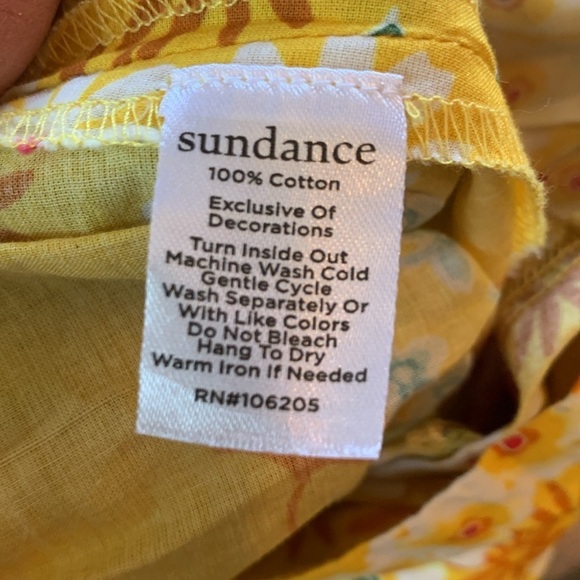 Sundance sz XS floral lightweight cotton  elasticic waist pull on pants - Picture 7 of 7